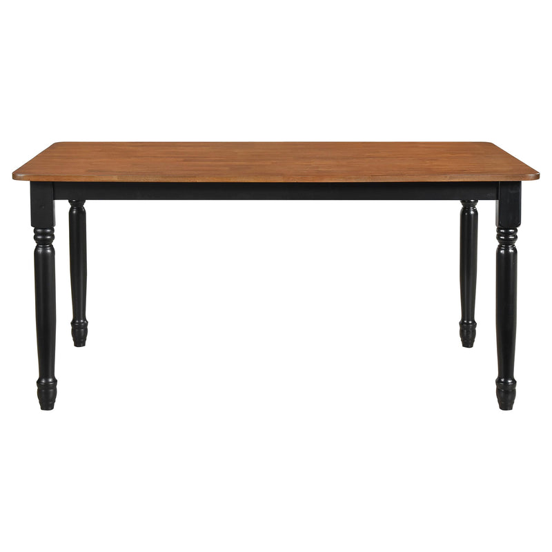 Hollyoak Rectangular 63-inch Wood Dining Table Walnut - detail 3