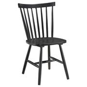 Hollyoak Windsor Wood Dining Side Chair Black (Set of 2) - detail 3