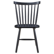 Hollyoak Windsor Wood Dining Side Chair Black (Set of 2) - detail 4