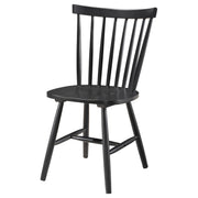 Hollyoak Windsor Wood Dining Side Chair Black (Set of 2) - detail 5