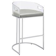 Thermosolis Clear Acrylic Bar Chair Chrome (Set of 2) - detail 3