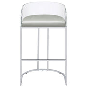 Thermosolis Clear Acrylic Bar Chair Chrome (Set of 2) - detail 4