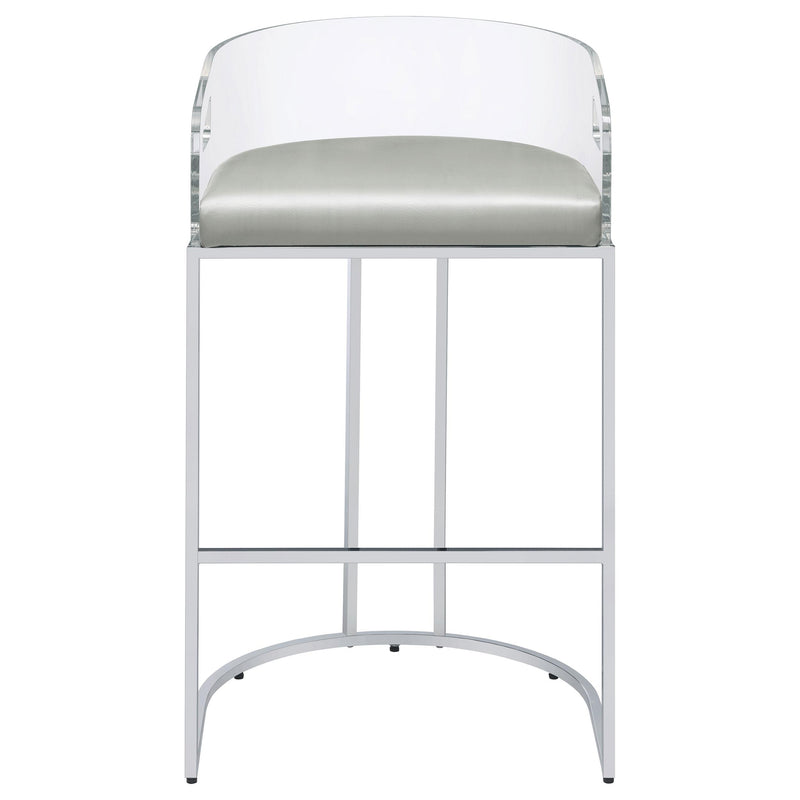 Thermosolis Clear Acrylic Bar Chair Chrome (Set of 2) - detail 4