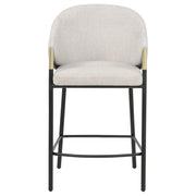 Chadwick Fabric Upholstered Counter Height Chair Beige (Set of 2) - detail 3