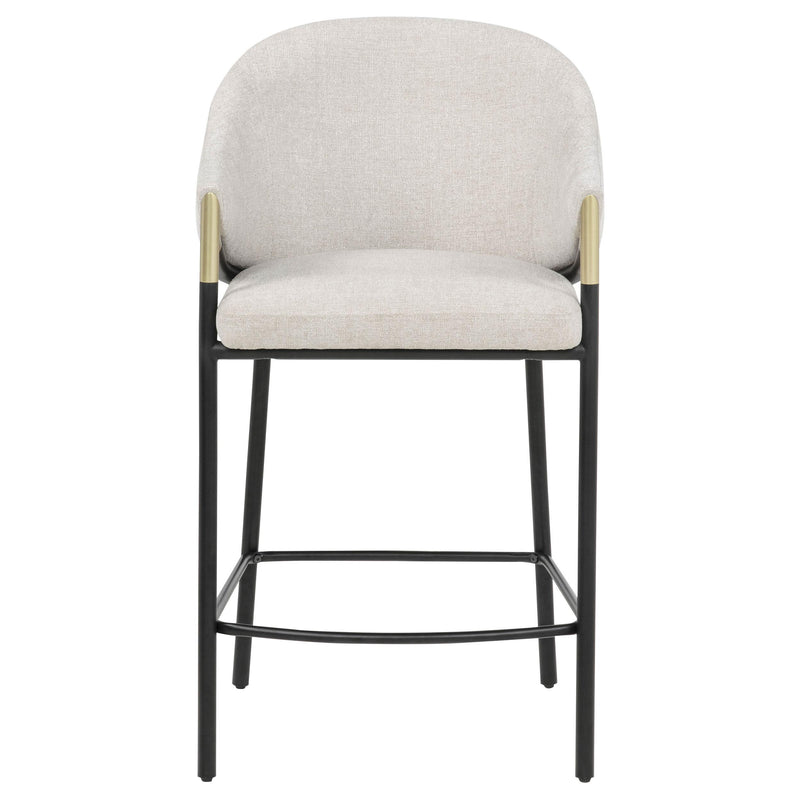 Chadwick Fabric Upholstered Counter Height Chair Beige (Set of 2) - detail 3