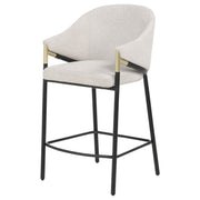 Chadwick Fabric Upholstered Counter Height Chair Beige (Set of 2) - detail 4