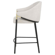 Chadwick Fabric Upholstered Counter Height Chair Beige (Set of 2) - detail 5