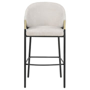 Chadwick Fabric Upholstered Bar Chair Beige (Set of 2) - detail 3