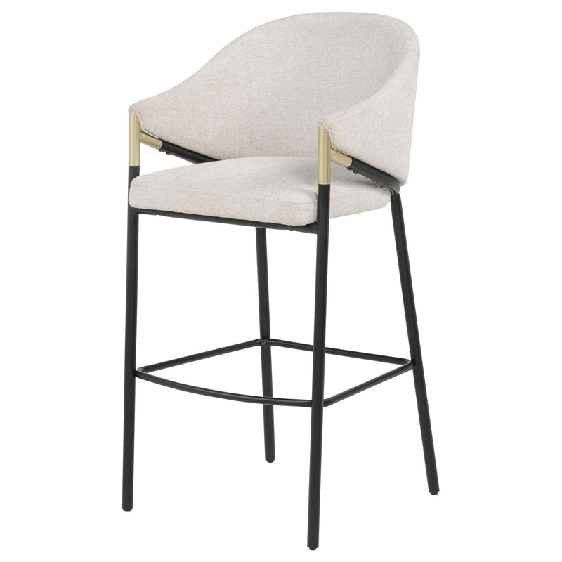 Chadwick Fabric Upholstered Bar Chair Beige (Set of 2) - detail 4