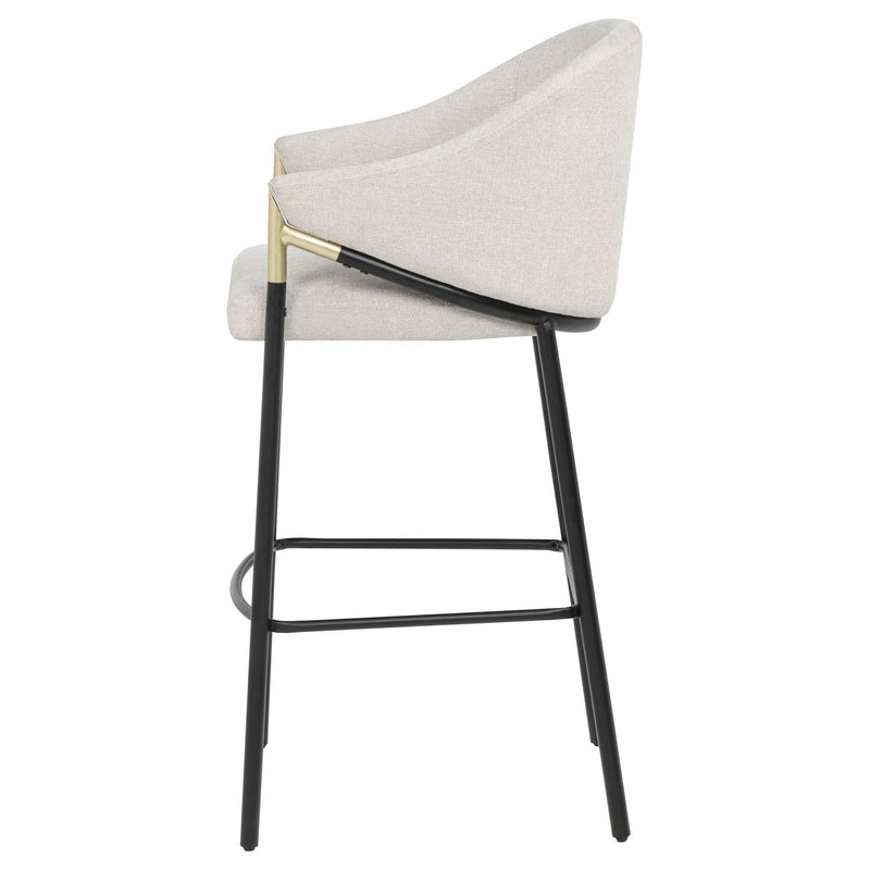 Chadwick Fabric Upholstered Bar Chair Beige (Set of 2) - detail 5