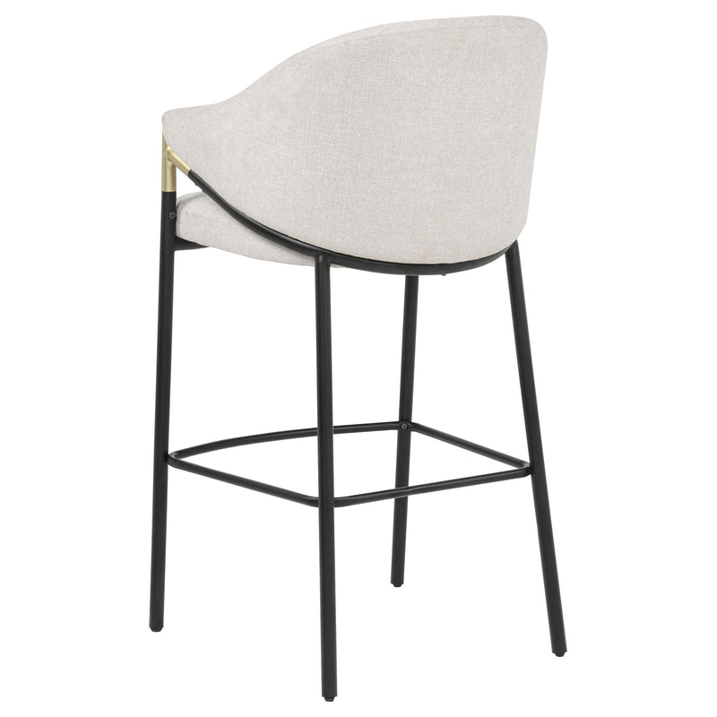 Chadwick Fabric Upholstered Bar Chair Beige (Set of 2) - detail 6