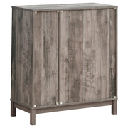 Cheyenne 2-door Home Bar Wine Cabinet Weathered Acacia - detail 6