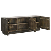 Dennis 3-door Marble Top Sideboard Buffet Tobacco Grey - detail 4