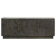 Dennis 3-door Marble Top Sideboard Buffet Tobacco Grey - detail 5