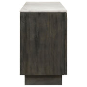 Dennis 3-door Marble Top Sideboard Buffet Tobacco Grey - detail 7