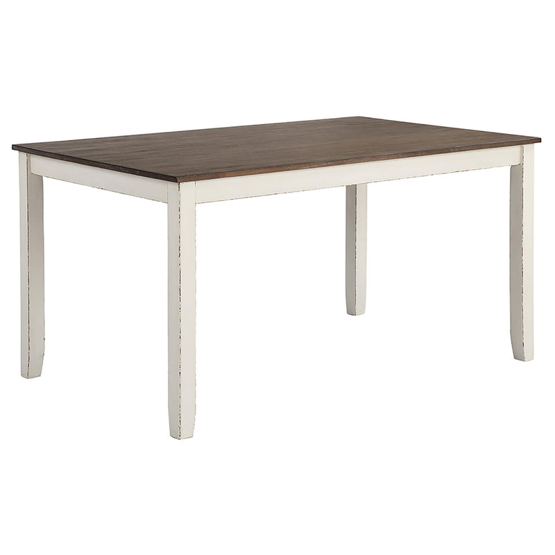 Fortress 7-piece Rectangular Dining Set Vintage Vanilla - detail 3