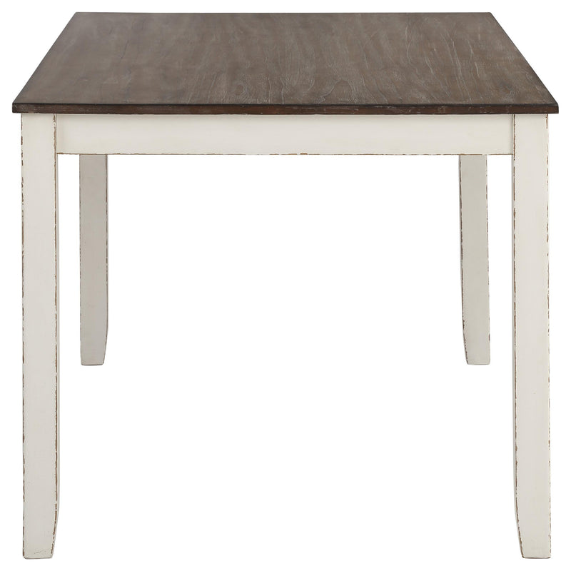 Fortress 7-piece Rectangular Dining Set Vintage Vanilla - detail 5