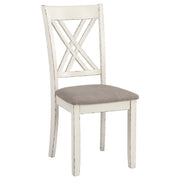 Fortress 7-piece Rectangular Dining Set Vintage Vanilla - detail 7