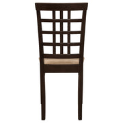 Kelso 3-piece Drop Leaf Dining Table Set Cappuccino and Tan - detail 10