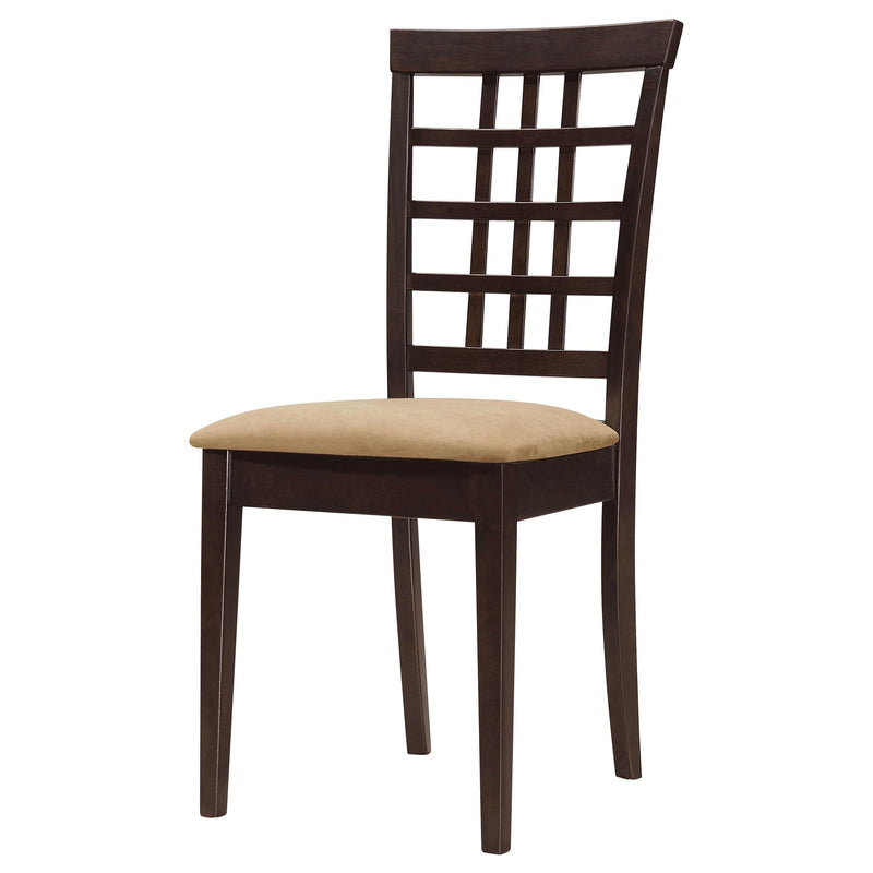 Kelso Lattice Back Dining Side Chair Cappuccino (Set of 2) - detail 4
