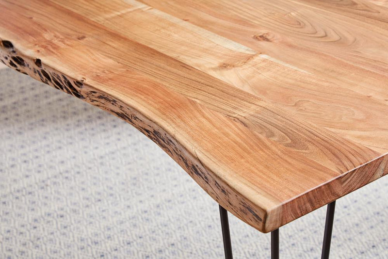 Sherman 71-inch Live Edge Dining Table Natural Acacia - detail 3