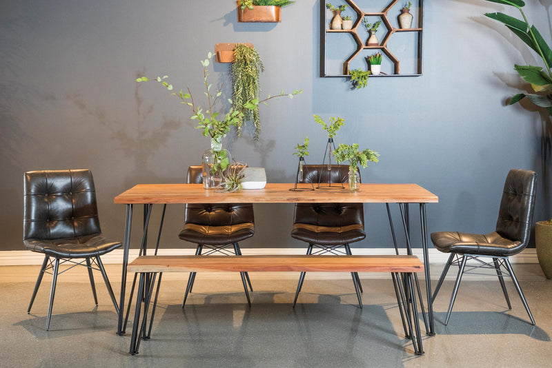 Sherman 71-inch Live Edge Dining Table Natural Acacia - detail 5