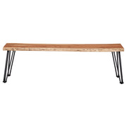 Sherman Wood Dining Bench Natural Acacia - detail 3