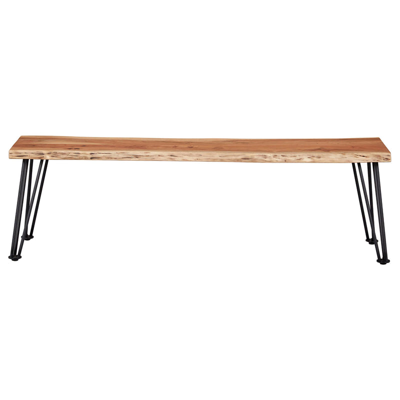 Sherman Wood Dining Bench Natural Acacia - detail 3