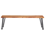 Sherman Wood Dining Bench Natural Acacia - detail 6