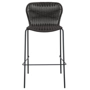 Mckinley Faux Rattan Metal Bar Chair Brown (Set of 2) - detail 4