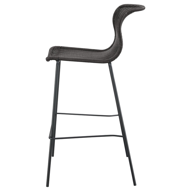 Mckinley Faux Rattan Metal Bar Chair Brown (Set of 2) - detail 6
