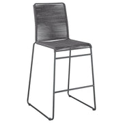 Jerome Woven Rope Metal Bar Chair Charcoal (Set of 2) - detail 3