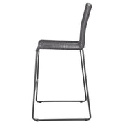Jerome Woven Rope Metal Bar Chair Charcoal (Set of 2) - detail 6