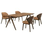 Randolph 5-piece Smart Top Rectangular Dining Set Sheesham and Brown - alternate view
