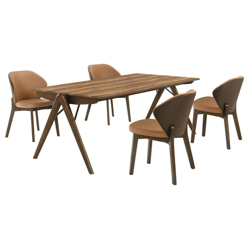 Randolph 5-piece Smart Top Rectangular Dining Set Sheesham and Brown - alternate view