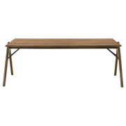 Randolph 82-inch Smart Top Rectangular Dining Table Sheesham and Brown - detail 3