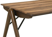 Randolph 82-inch Smart Top Rectangular Dining Table Sheesham and Brown - detail 6