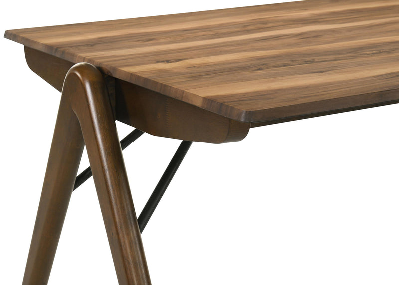 Randolph 82-inch Smart Top Rectangular Dining Table Sheesham and Brown - detail 6
