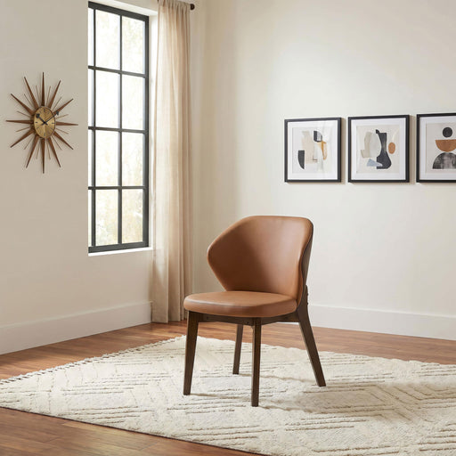 Randolph Dining Side Chair Butterscotch and Brown (Set of 2) - alternate view