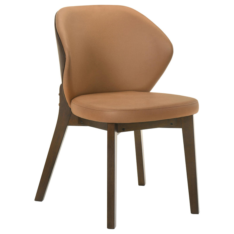 Randolph Dining Side Chair Butterscotch and Brown (Set of 2) - detail 3