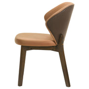 Randolph Dining Side Chair Butterscotch and Brown (Set of 2) - detail 6