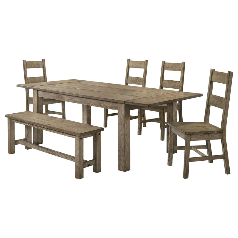 Cardova 6-piece Extension Table Dining Set Vineyard Oak - alternate view