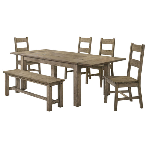 Cardova 6-piece Extension Table Dining Set Vineyard Oak - alternate view