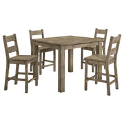 Cardova 5-piece Counter Height Dining Table Set Vineyard Oak - alternate view