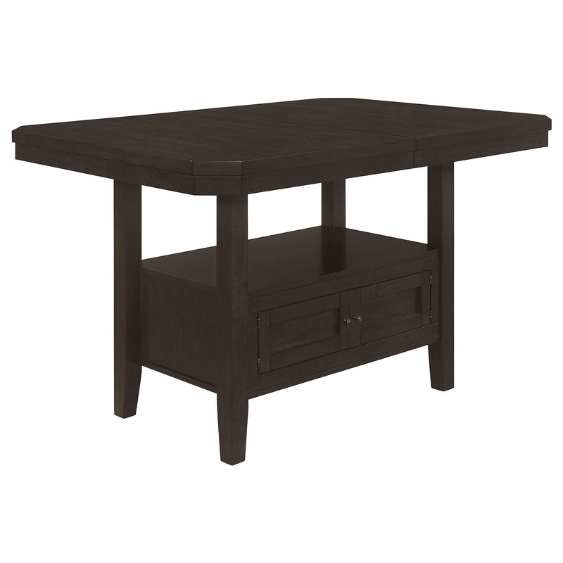 Prentiss 78-inch Extension Counter Dining Table Cappuccino - detail 3