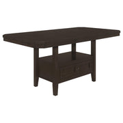 Prentiss 78-inch Extension Counter Dining Table Cappuccino - detail 4