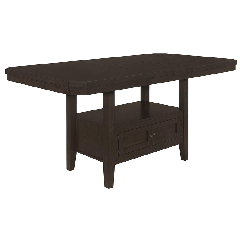 Prentiss 78-inch Extension Counter Dining Table Cappuccino - detail 4