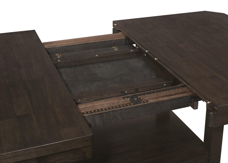 Prentiss 78-inch Extension Counter Dining Table Cappuccino - detail 6