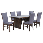 Sherwood 7-piece Rectangular Dining Table Set Brown - alternate view