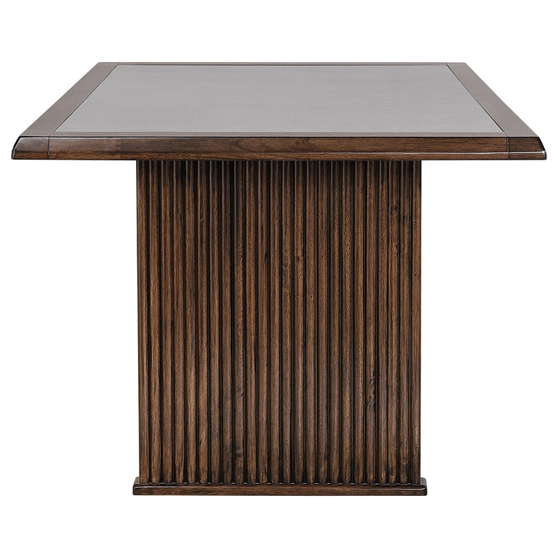 Sherwood 72-inch Rectangular Dining Table Brown - detail 4